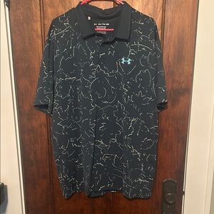 Under Armour Men's Patterned Navy Polo Shirt